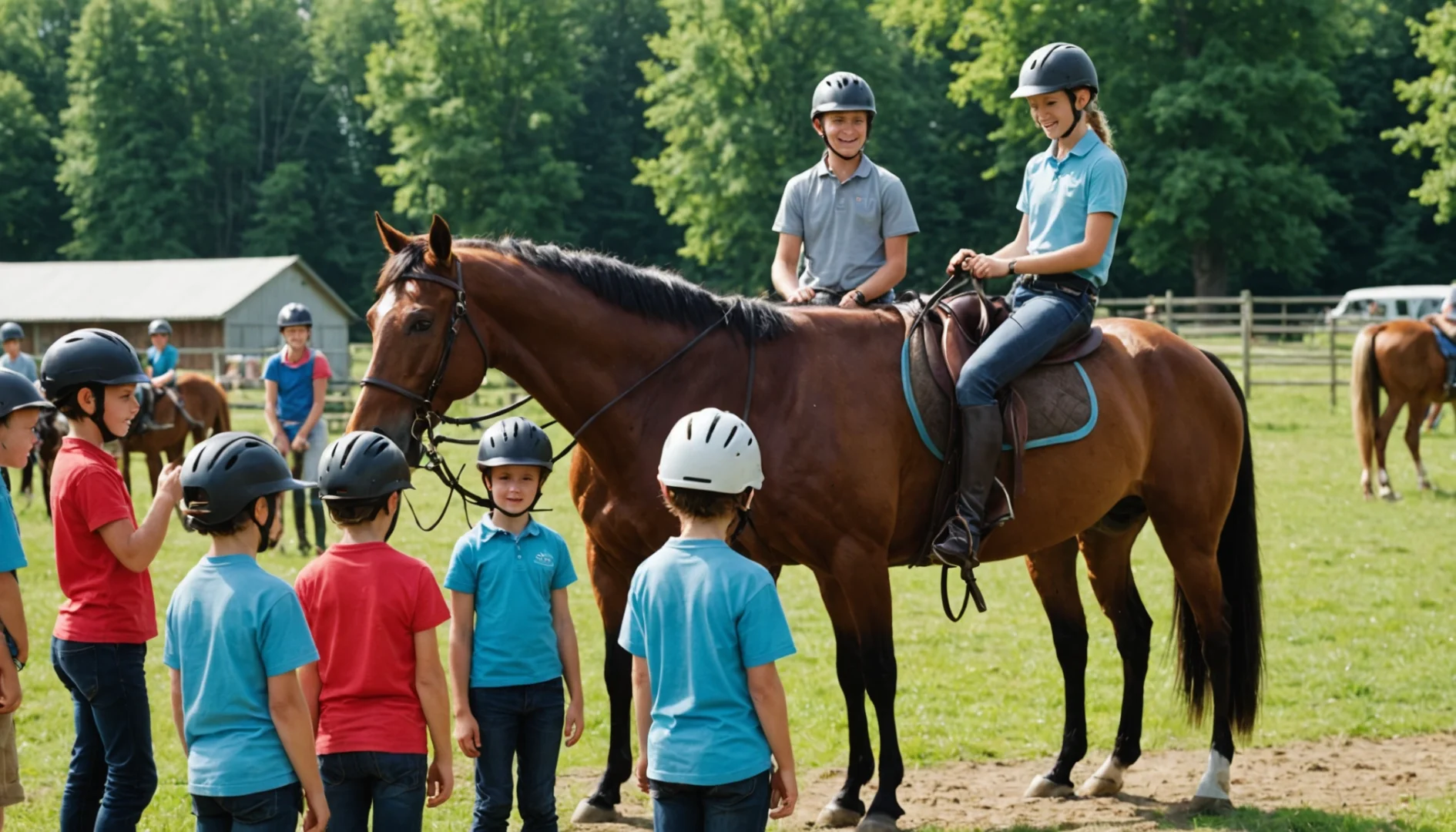 colonie de vacances équitation